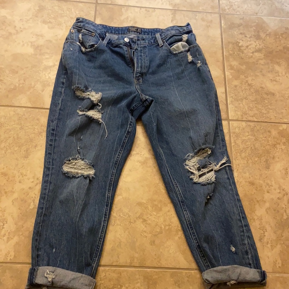 Abercrombie distressed jeans